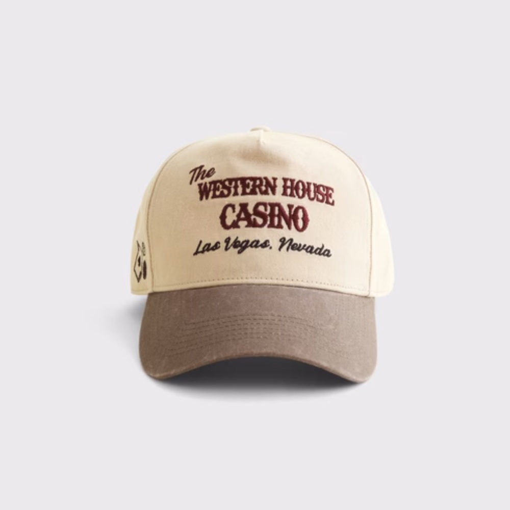A&F | ‘Western House Casino’ SnapBack Hat NWT